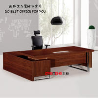 Modern l Shaped Office Desk Melamine Office Table DH-106