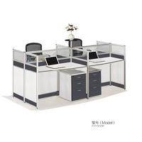 Open Space Furniture Cubic Design Office Partition for 4 person ES2005