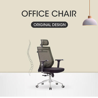 High Back Ergonomic Sliding Seat Mesh Office Chair With Adjustable Headrest  A-9041